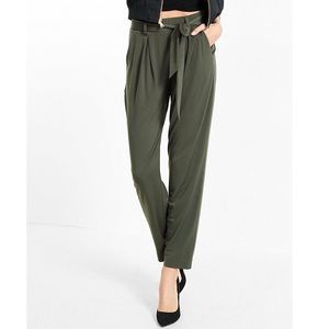 EXPRESS Mid-Rise Jersey Sash Pant